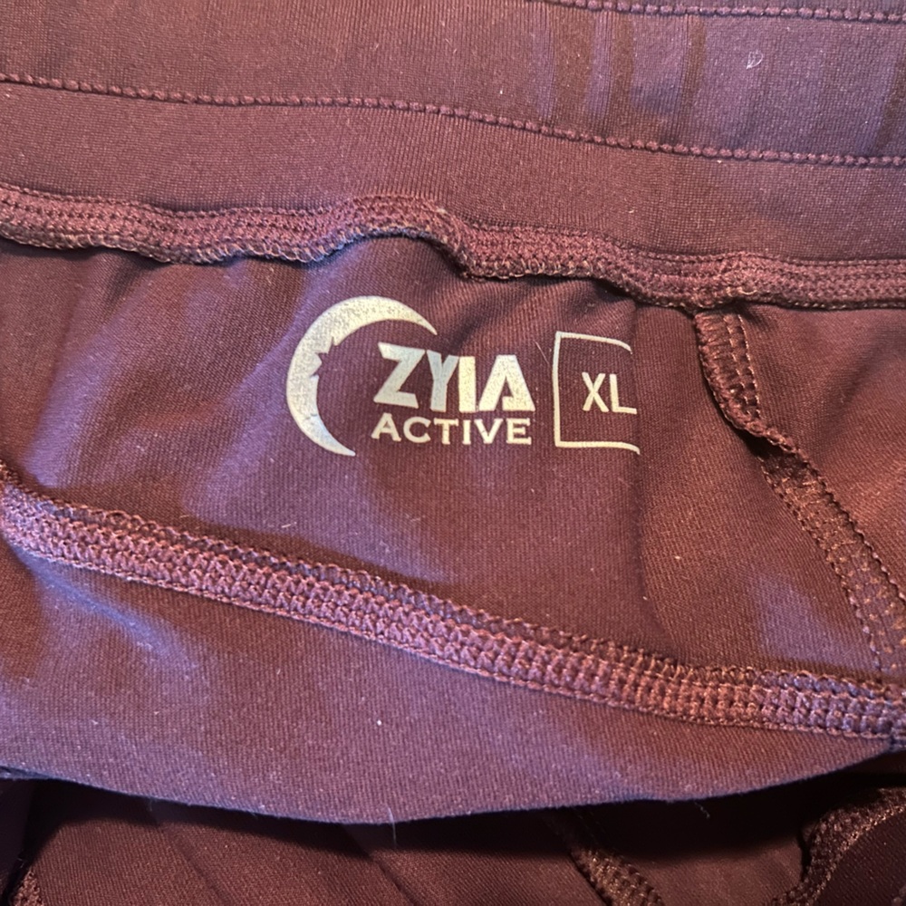 ZYIA Plum Activewear Pants - Picture 2 of 2